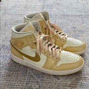 Nike Air Jordan Sneakers in Yellow and Gold size 11
